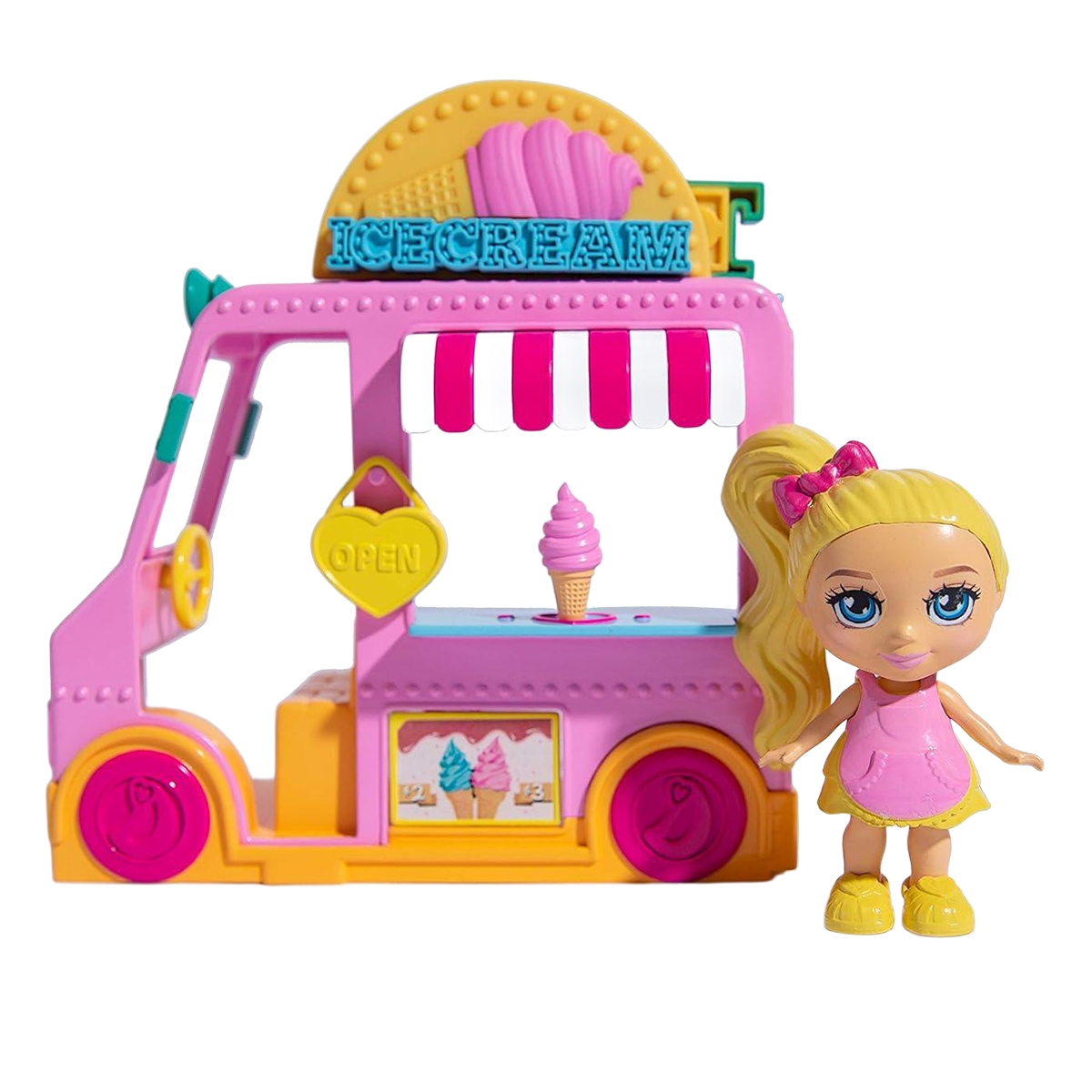 لوف، ديانا دمية بحجم 3.5 إنش ومجموعة لعب متنوعة للبنات من عمر 3 إلى 4 سنوات