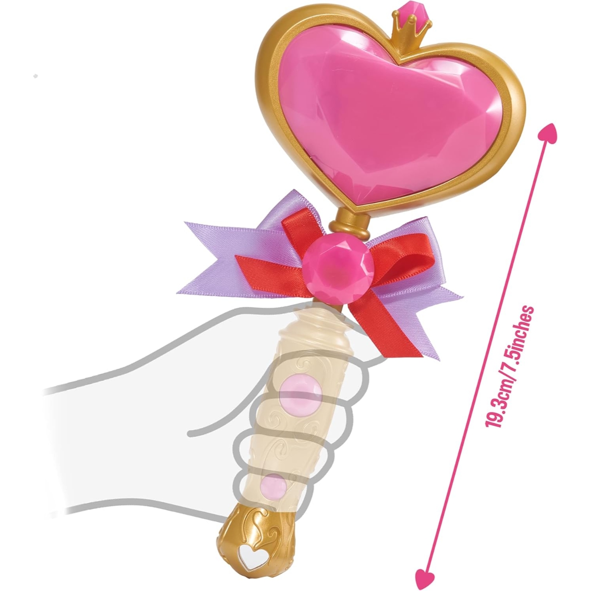 لوڤ ديانا عصا رسم مضيئة وفقاعات سحرية للبنات، 3-4 سنوات