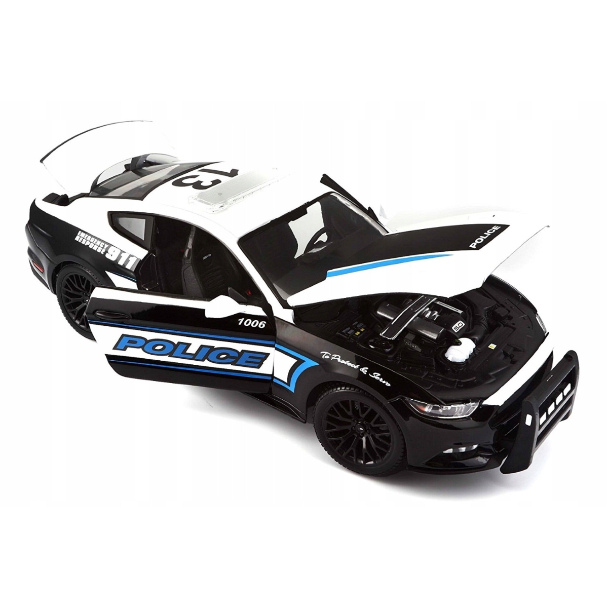 مايستو سيارة فورد موستانج GT 2015 مصبوبة معدنية بمقياس 1:18 متنوعة للجنسين، 3-4 سنوات