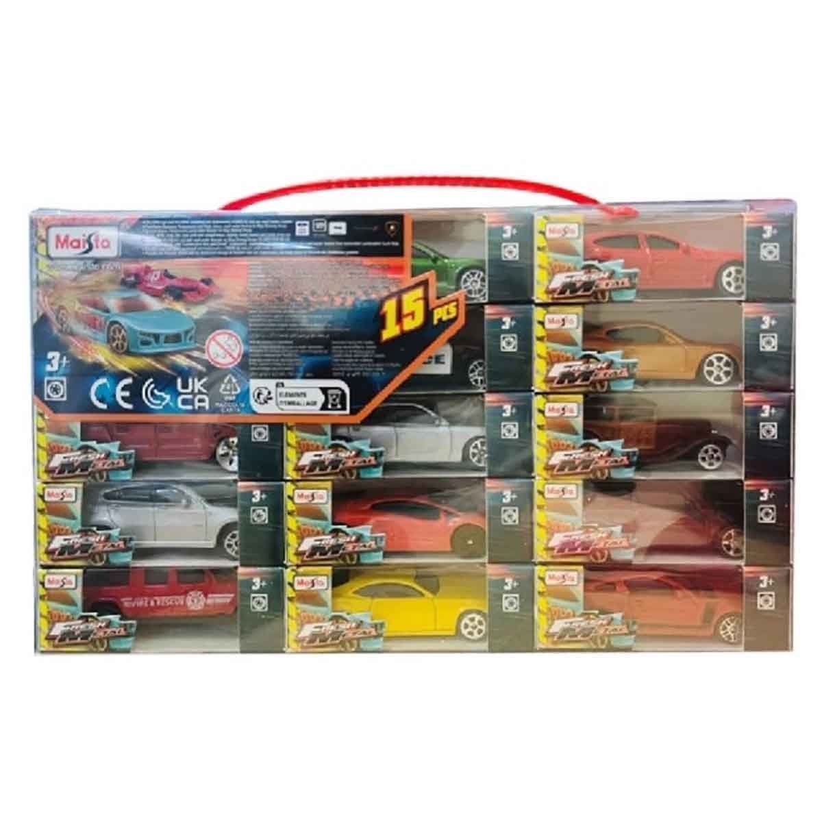 مايستو مجموعة مسار سباق رقم 8 للتركيب واللعب مع مركبة دايكاست فريش ميتال، للأولاد، 3-4 سنوات