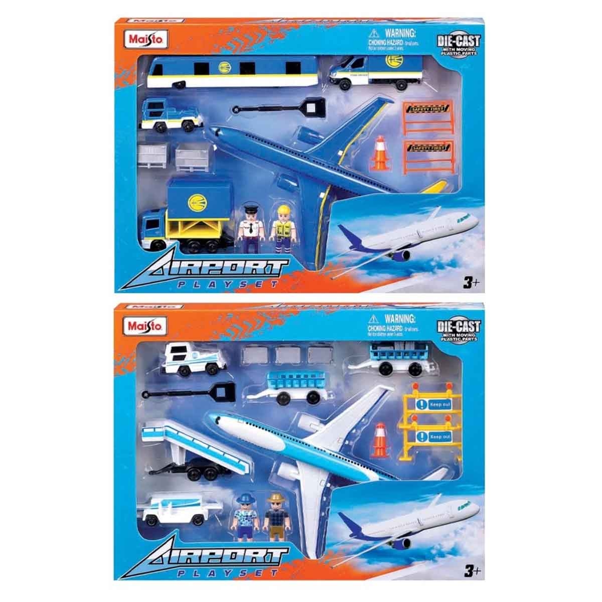 مايستو مجموعة مطار بسيارات دايكاست متنوعة مع مركبة دايكاست فريش ميتال، للجنسين، 3-4 سنوات