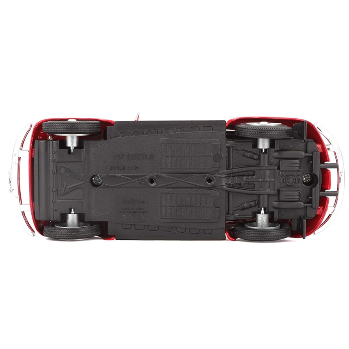 مايستو سيارة دايكاست فولكس فاجن بيتل خضراء بمقياس 1:24 للأولاد، من عمر 3 إلى 4 سنوات