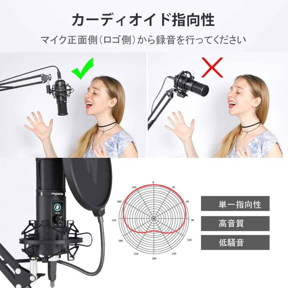 ماونوكاستر AU-PM421 طقم ميكروفون USB