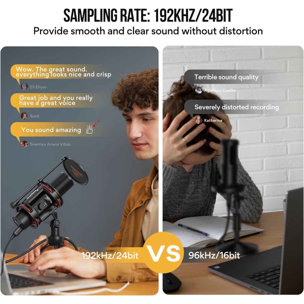 ماونوكاستر AU-PM471TS حزمة ميكروفون استوديو USB