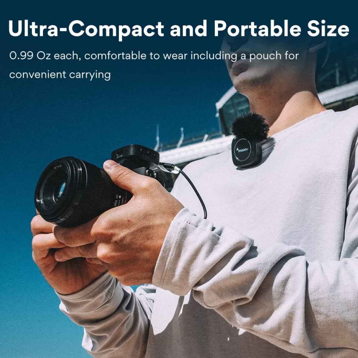 ماونوكاستر AU-WM820A2 ميكروفون لافالير لاسلكي لشخصين