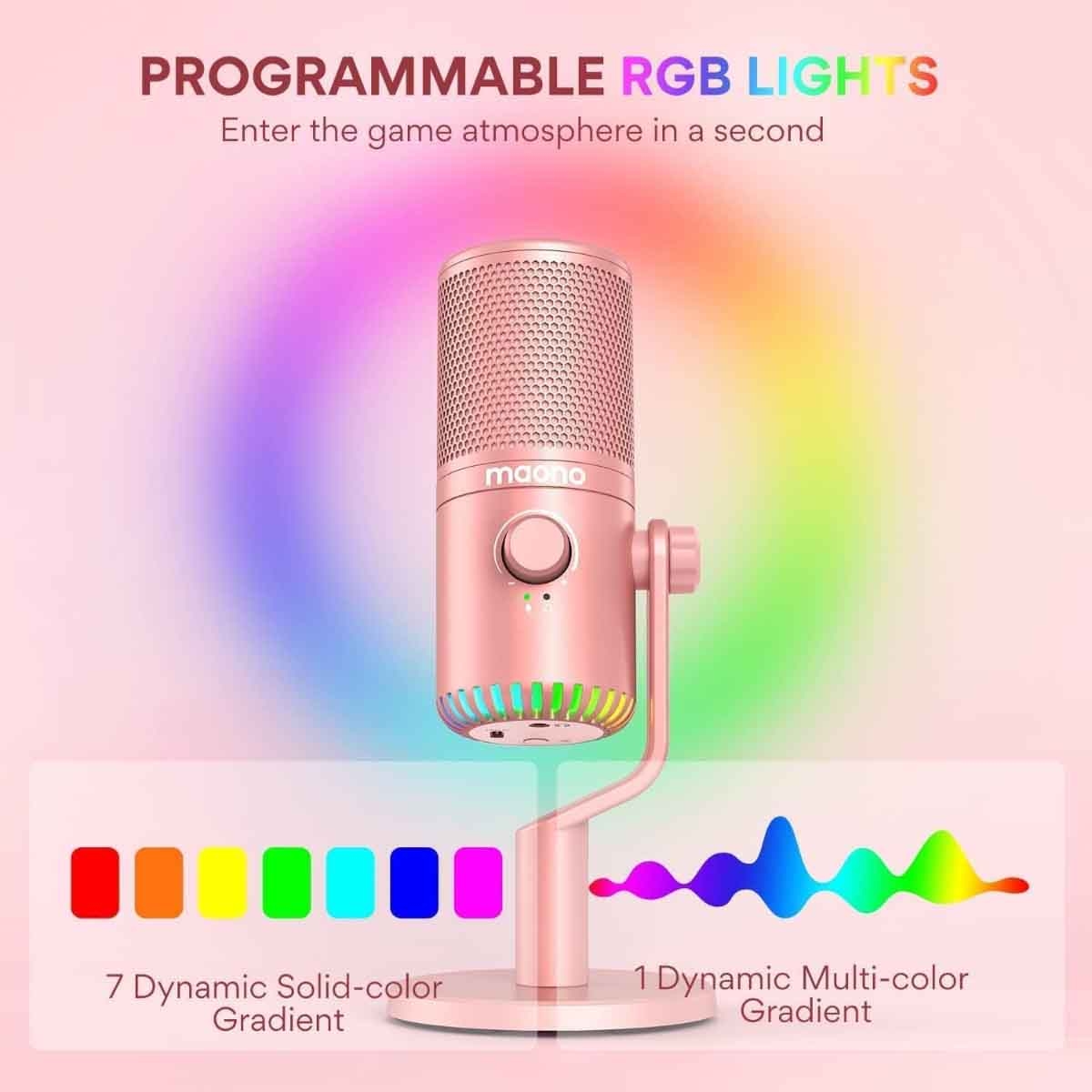 ماونوكاستر DM30 أسود ميكروفون كوندينسر USB قابل للبرمجة