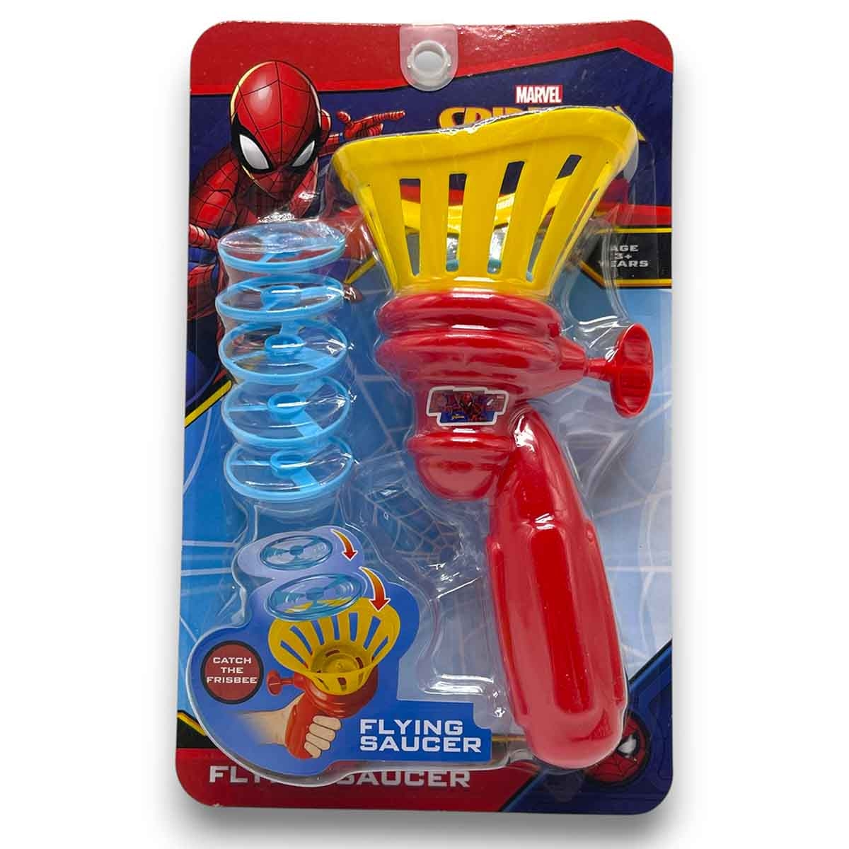 مارفل لعبة إطلاق أقراص طائرة مع 5 أقراص إطلاق للجنسين من عمر 3-4 سنوات