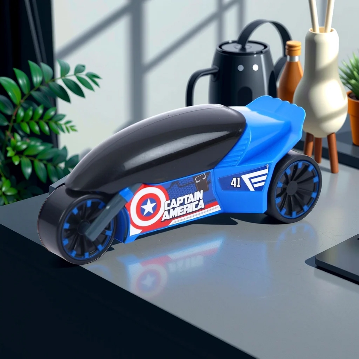 مارفل الدراجون الأقوياء دراجة كابتن أمريكا النارية، للجنسين، من عمر 3 إلى 4 سنوات