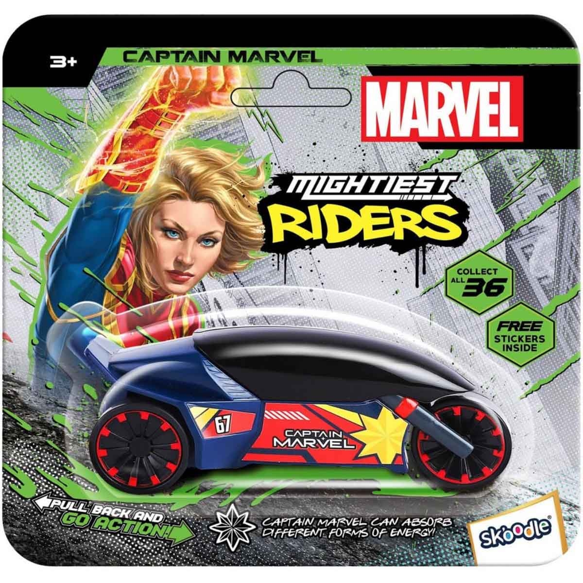 مارفل الدراجون الأقوياء دراجة كابتن مارفل النارية، للجنسين، من عمر 3 إلى 4 سنوات