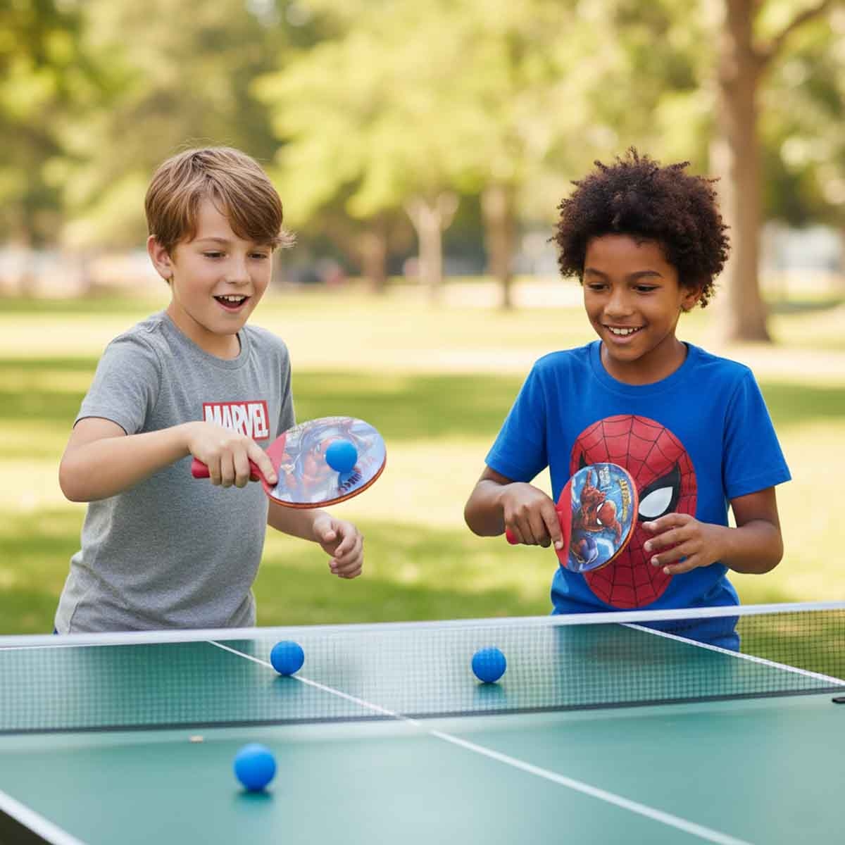 مارفل سبايدر مان مجموعة كرة بمضرب للجنسين من عمر 3-4 سنوات