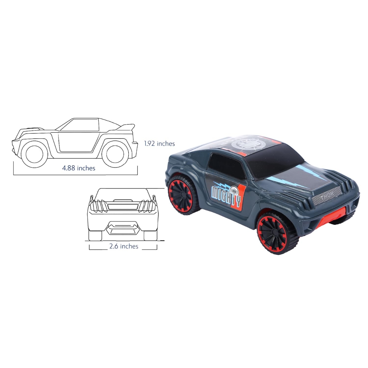 مارفل إصدار ثور سيارة سحب قوية SUV، للجنسين، من عمر 3 إلى 4 سنوات