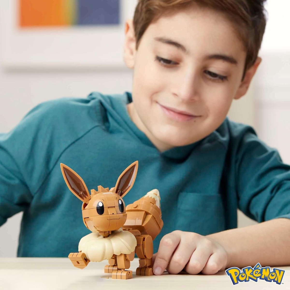 ميغا مجموعة بناء وعرض بوكيمون 4 إنش إيفي للجنسين، 8-10 سنوات