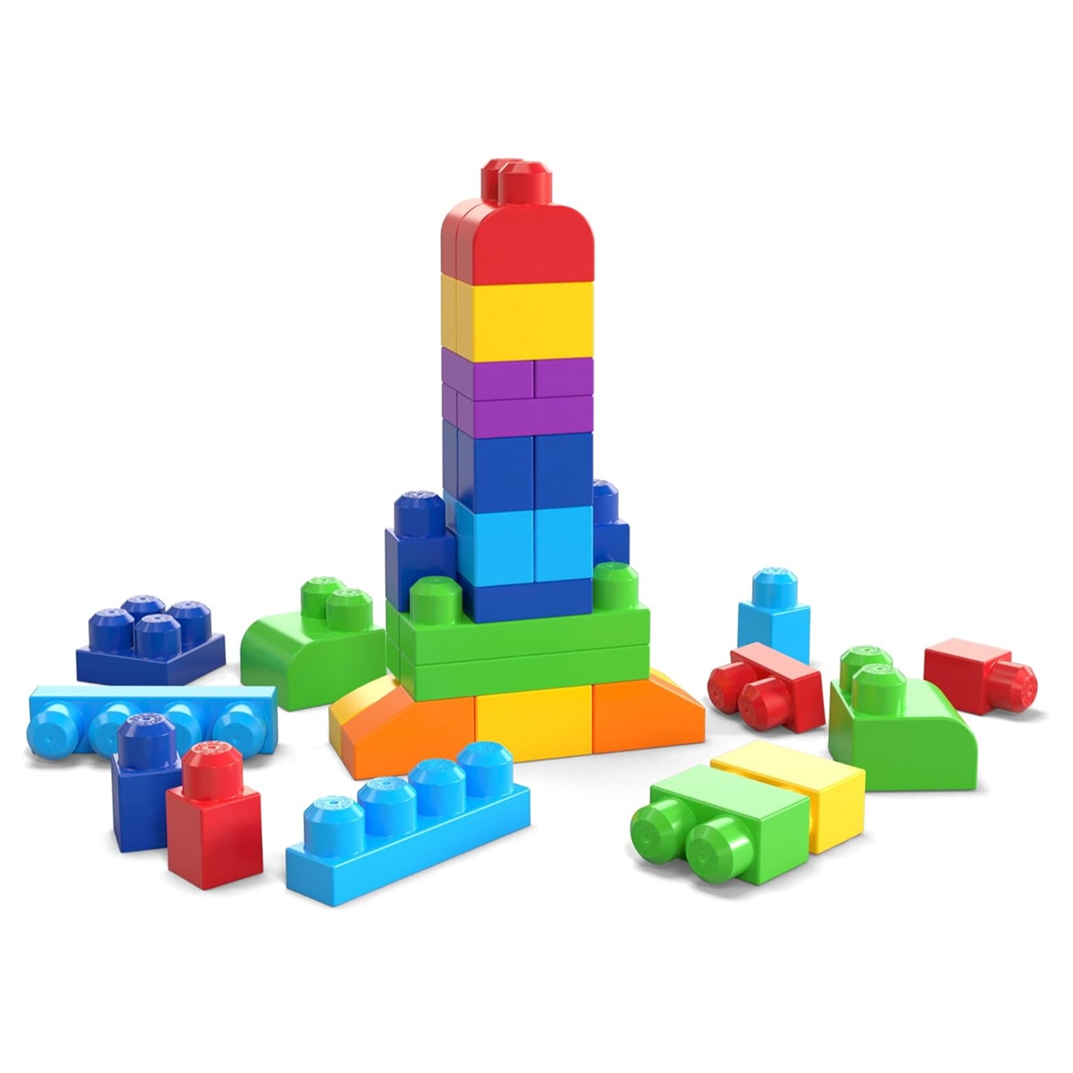 ميغا بلوكس فيشر برايس مجموعة مكعبات بناء كبيرة كلاسيكية للأطفال، 0-2 سنوات
