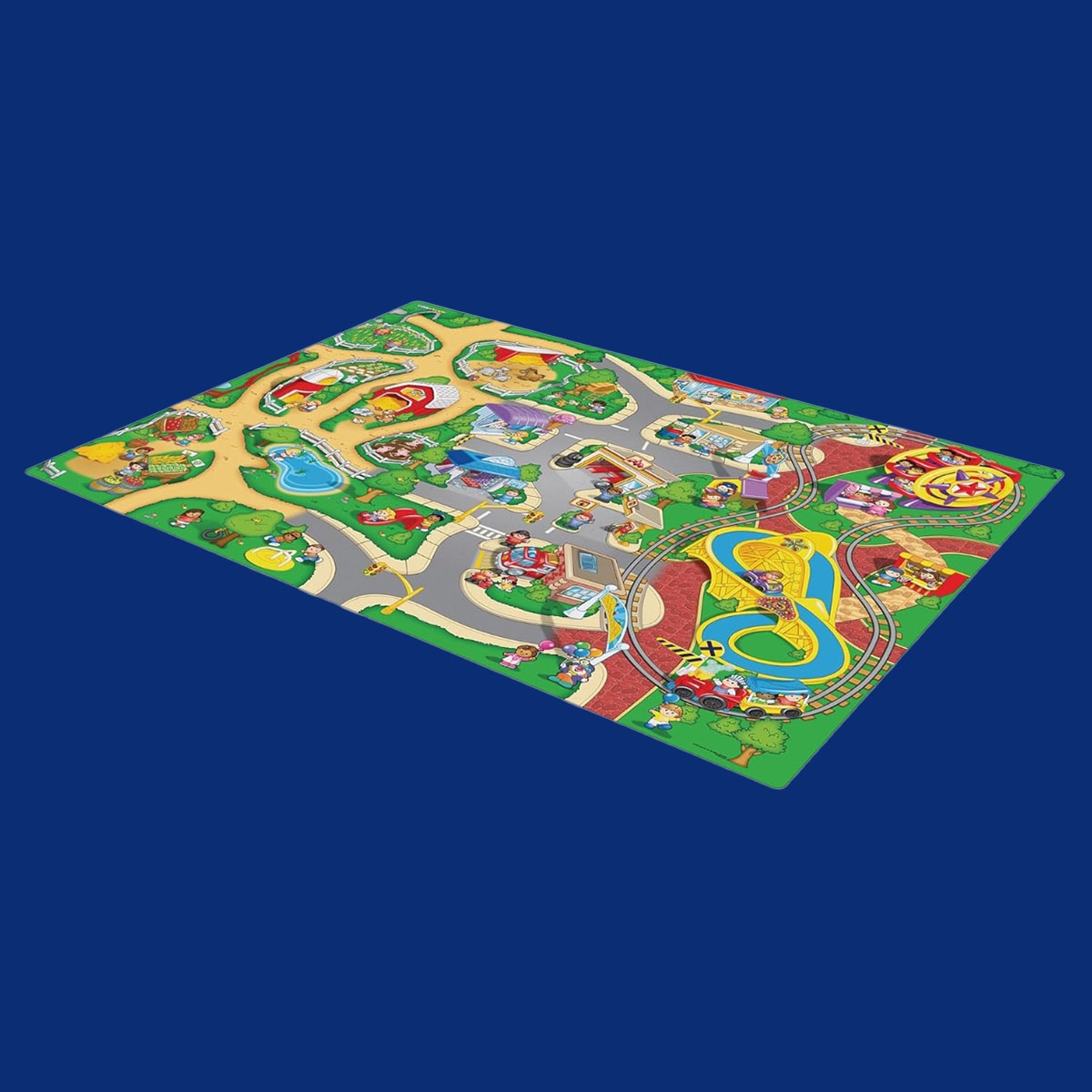 ميجا مات سجادة لعب جامبو ليتل بيبول مع 2 مركبة للجنسين، 3-4 سنوات