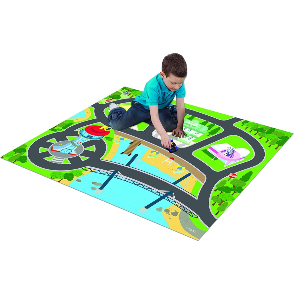 ميجا مات سجادة لعب باو باترول الأصلية مع مركبة للجنسين، 3-4 سنوات