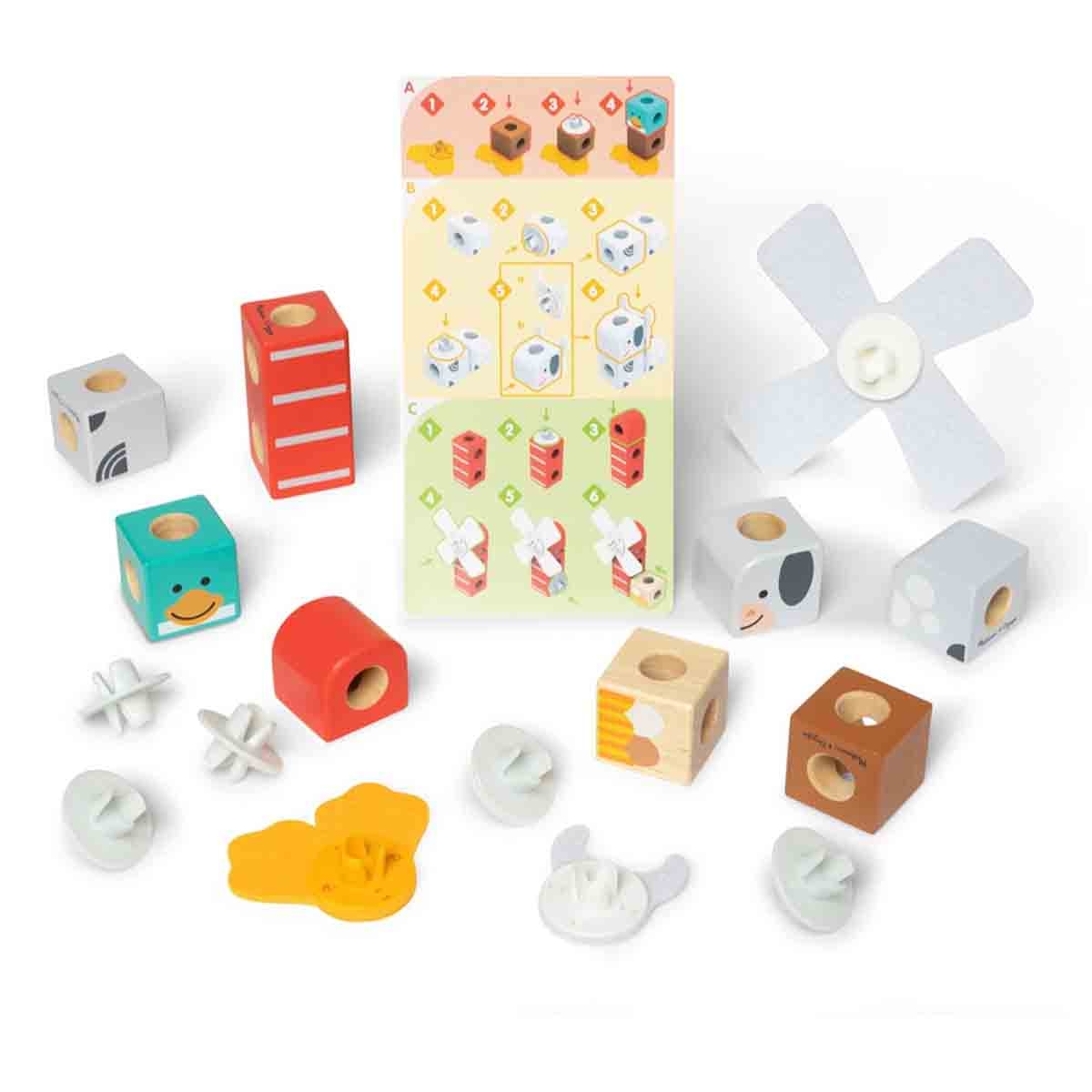 ميليسا آند دوج طقم لعب بلوكابلز أصدقاء المزرعة للجنسين من عمر 3 إلى 4 سنوات