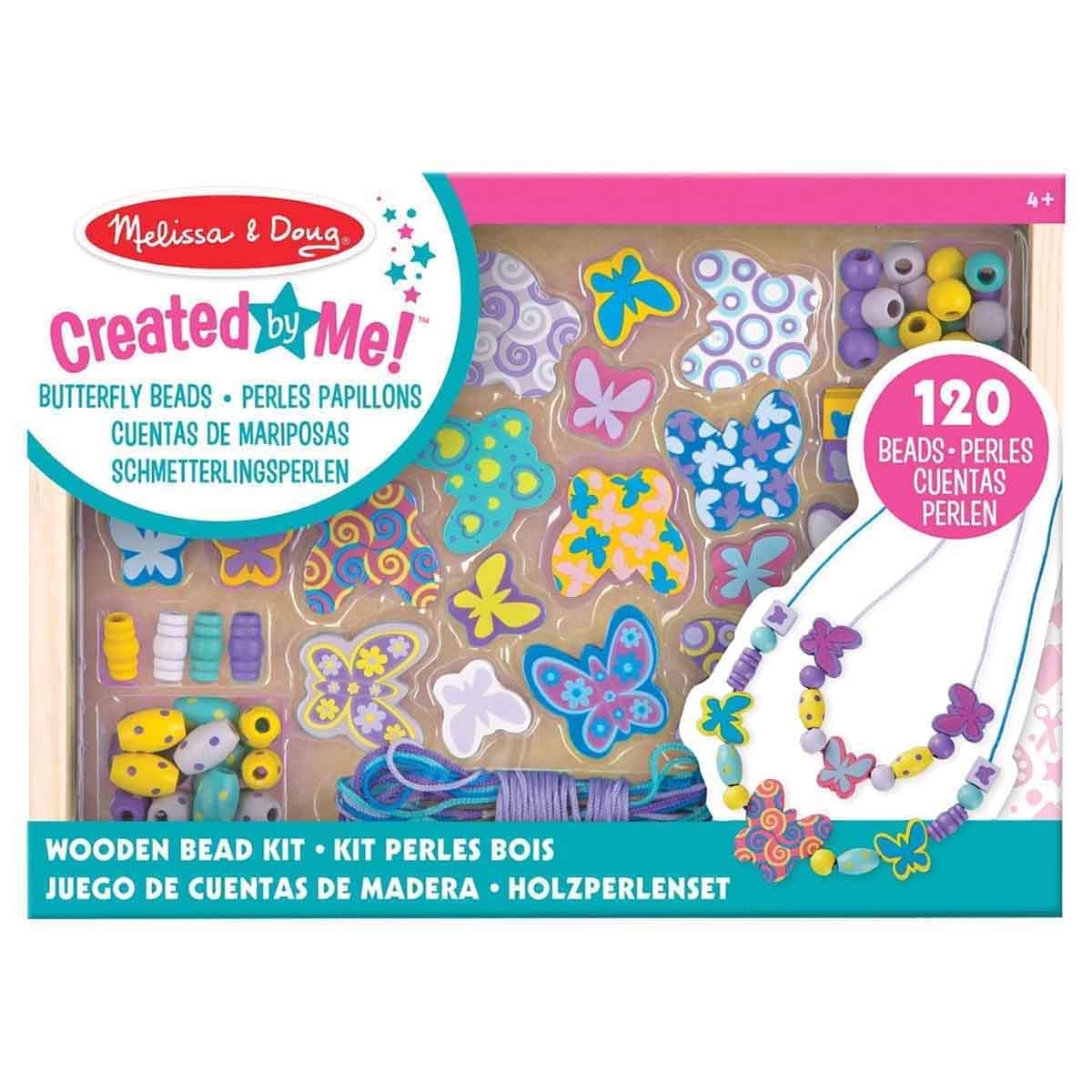 ميليسا آند دوغ مجموعة خرز الفراشة وطقم خرز الخيط مع سلايم بينغسو كومباوند كينغز، للجنسين، 3-7 سنوات