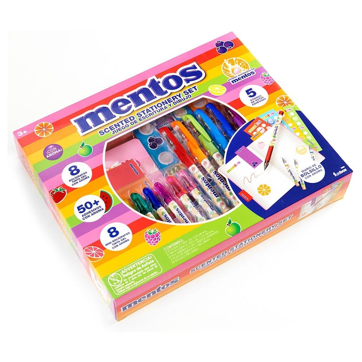 منتوس مجموعة قرطاسية معطرة للجنسين، 3-4 سنوات، مجموعة من 19 قطعة