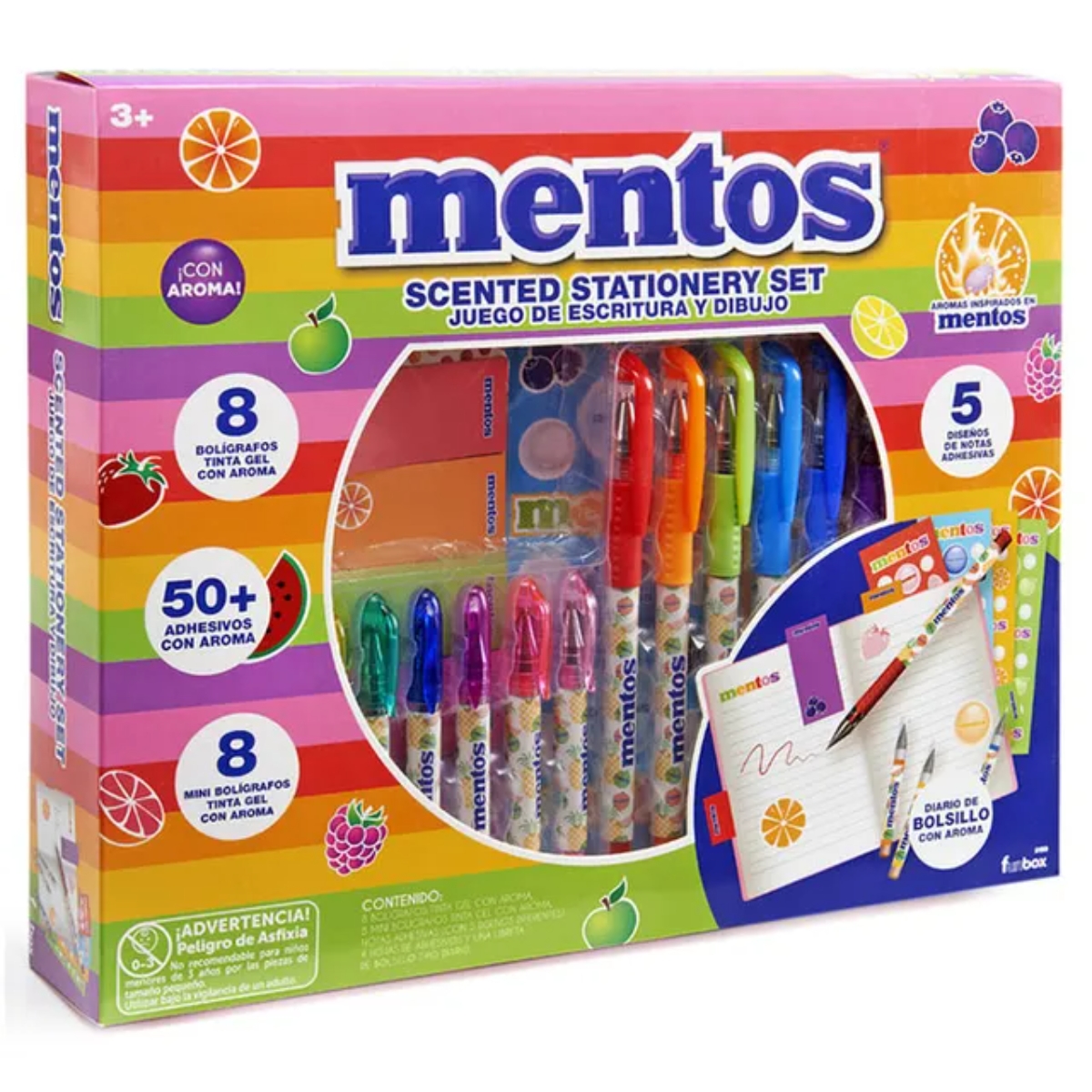 منتوس مجموعة قرطاسية معطرة للجنسين، 3-4 سنوات، مجموعة من 71 قطعة