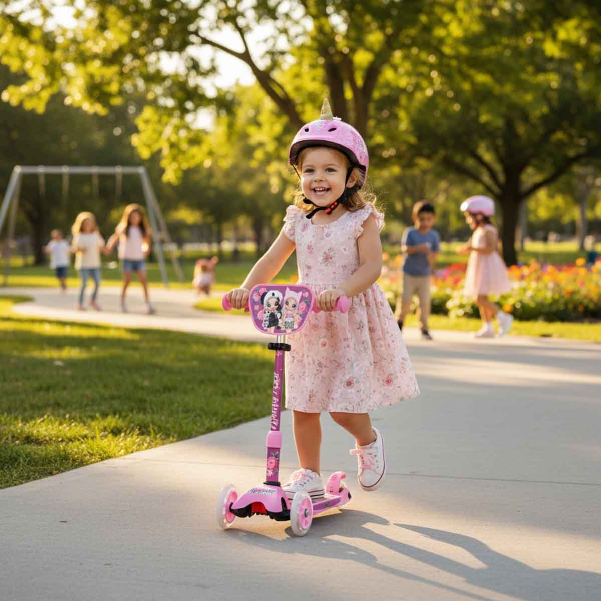 نا نا نا سيربرايز سكوتر بثلاث عجلات للبنات، 3-4 سنوات