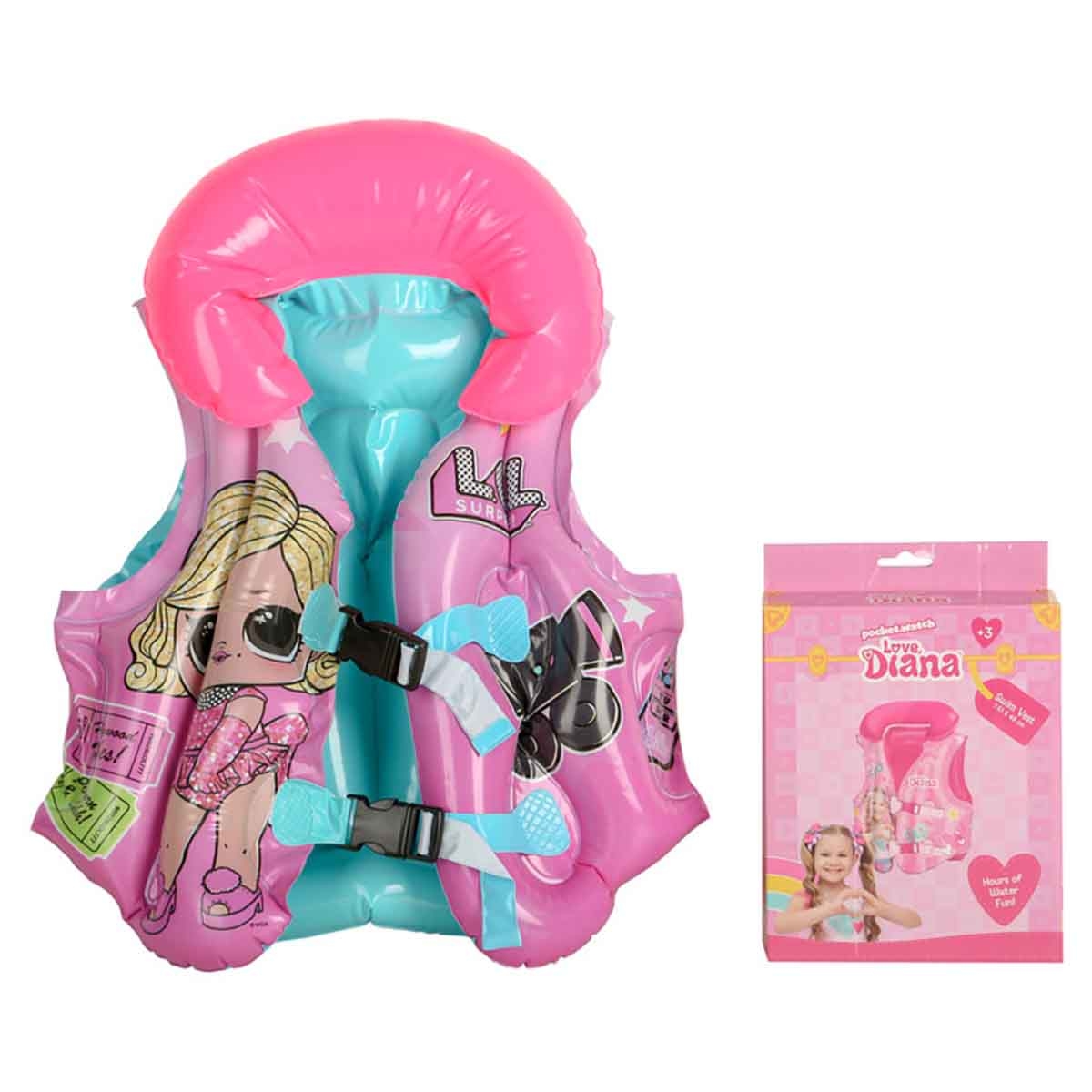 إل أو إل سيربرايز سترة سباحة للبنات، 3-4 سنوات