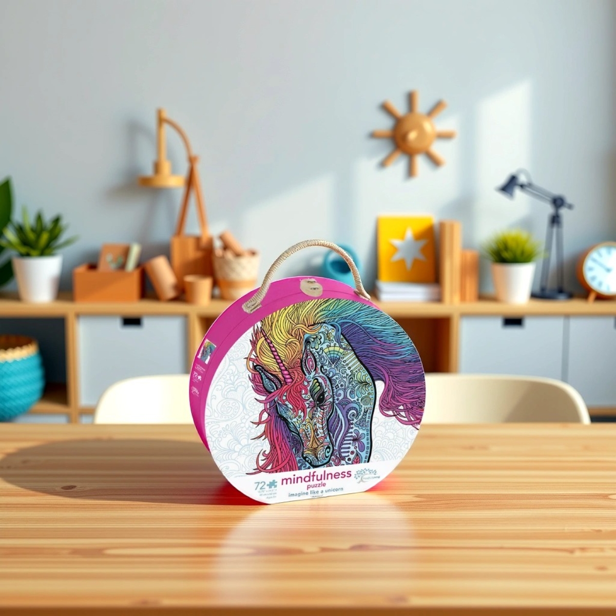 مايندفول ليفينغ أحجية جغسو "تخيّل مثل يونيكورن" لليقظة الذهنية للجنسين، 5-7 سنوات