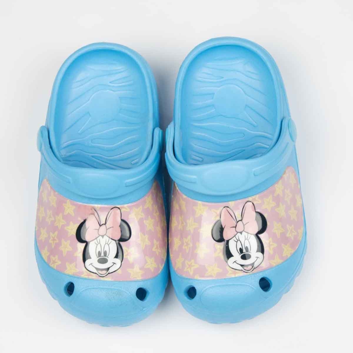 ميني آند فريندز صنادل خفيفة مريحة للأطفال باللون الأزرق للبنات