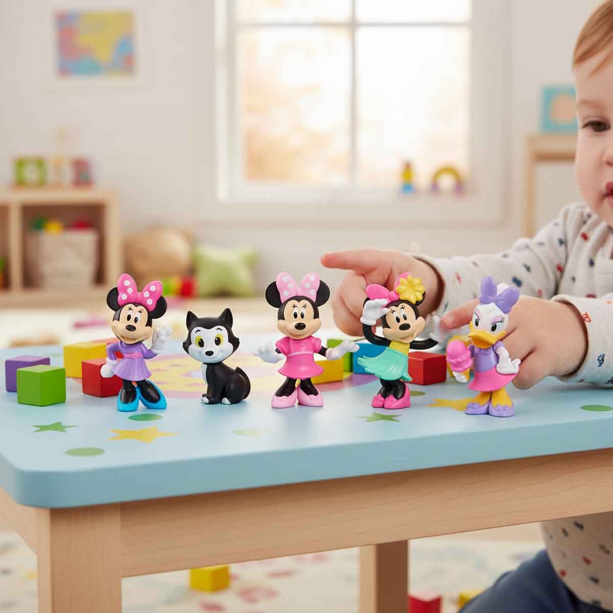 ميني ماوس مجموعة شخصيات صغيرة 5 قطع للبنات، 3-4 سنوات