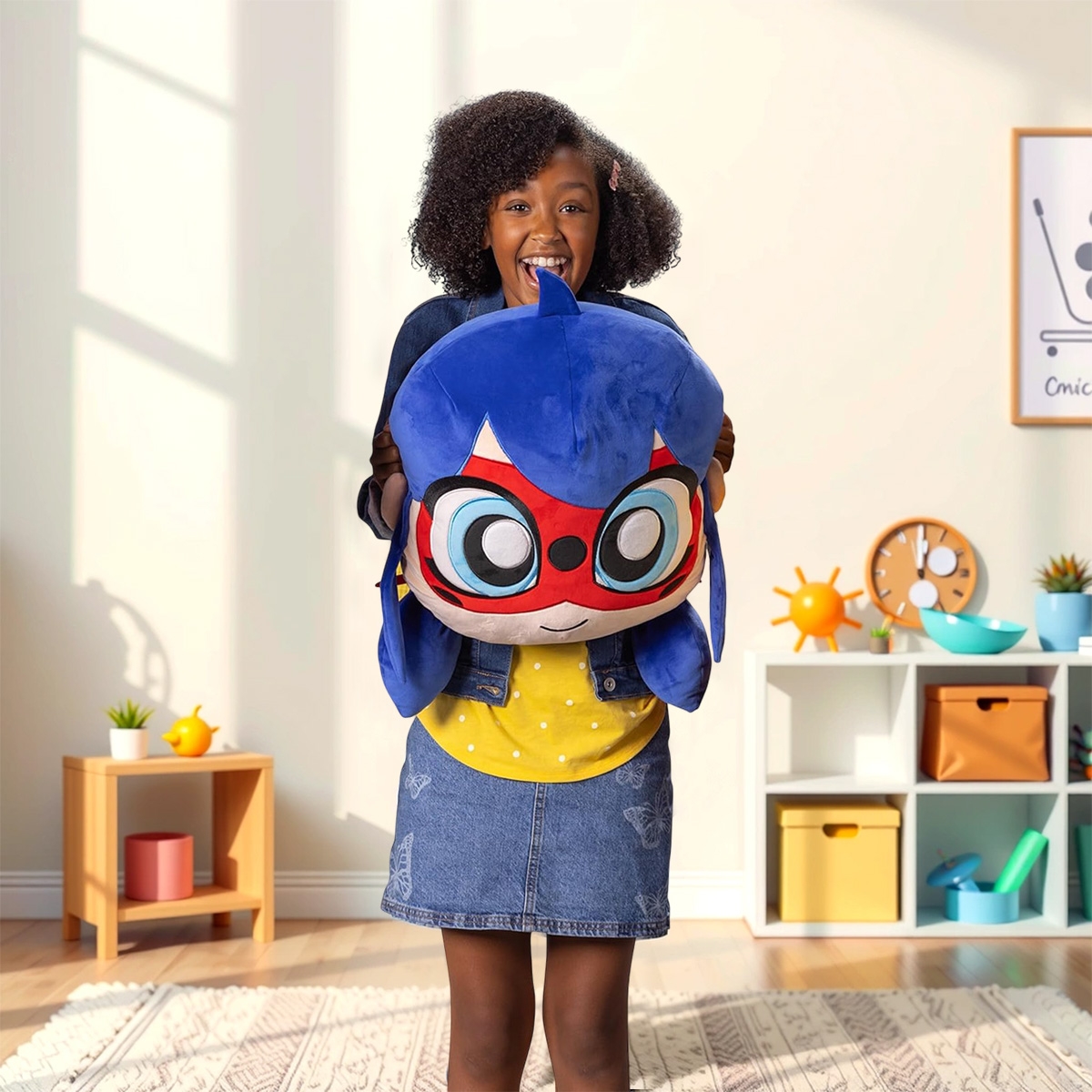 ميراكولوس وسادة محشوة كوامي ليدي باغ بحجم 15.1 إنش للبنات، 3-4 سنوات