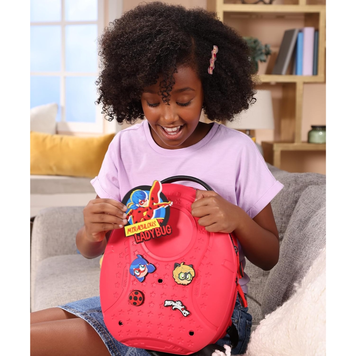 ميراكولوس حقيبة ظهر ليدي باغ بوب آند سواب للبنات، 3-4 سنوات
