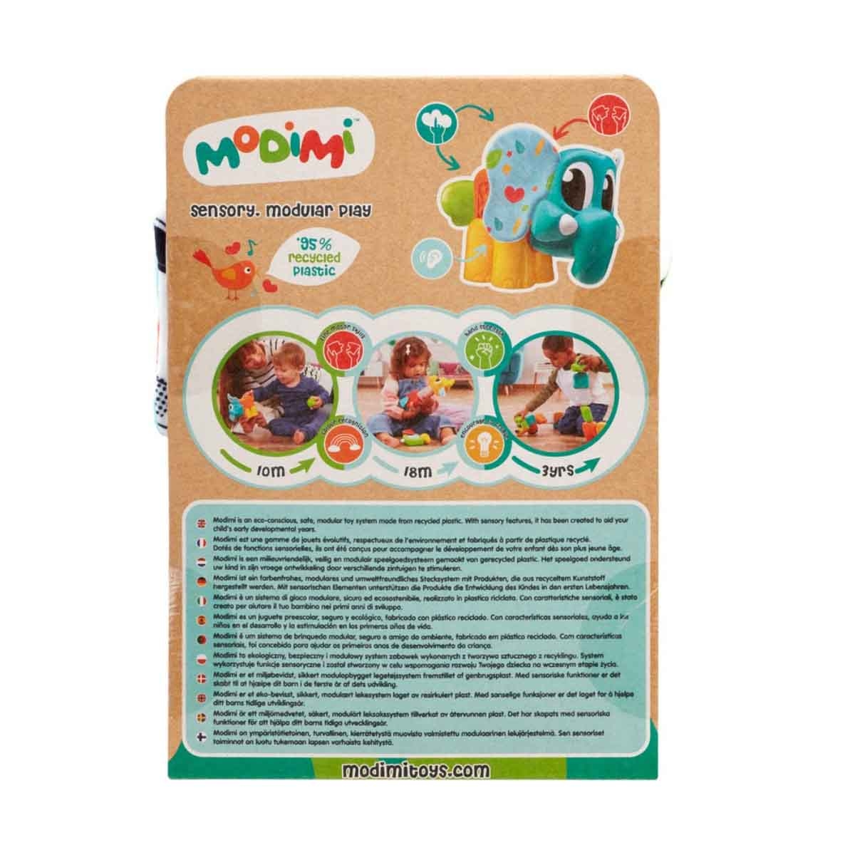 موديمي إيلي الفيل لعبة حسّية للرضّع من عمر 0 إلى 2 سنة