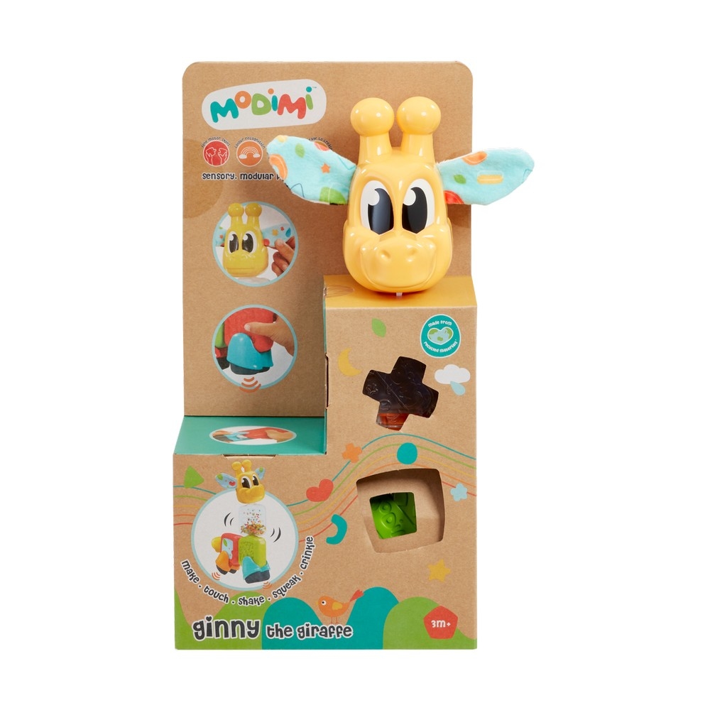 موديمي جيني الزرافة لعبة حسّية للرضّع من عمر 0 إلى 2 سنة