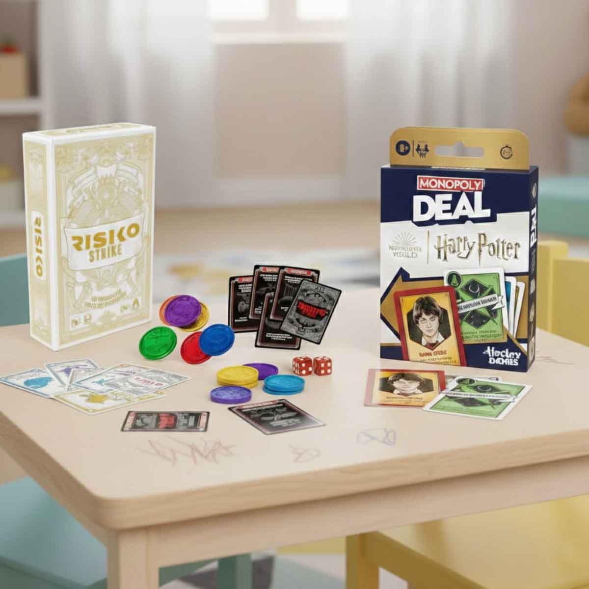 مونوبولي مجموعة لعبة مونوبولي ديل هاري بوتر مع هاسبرو جيمينج ريسك سترايك، للجنسين، 11-12 سنوات