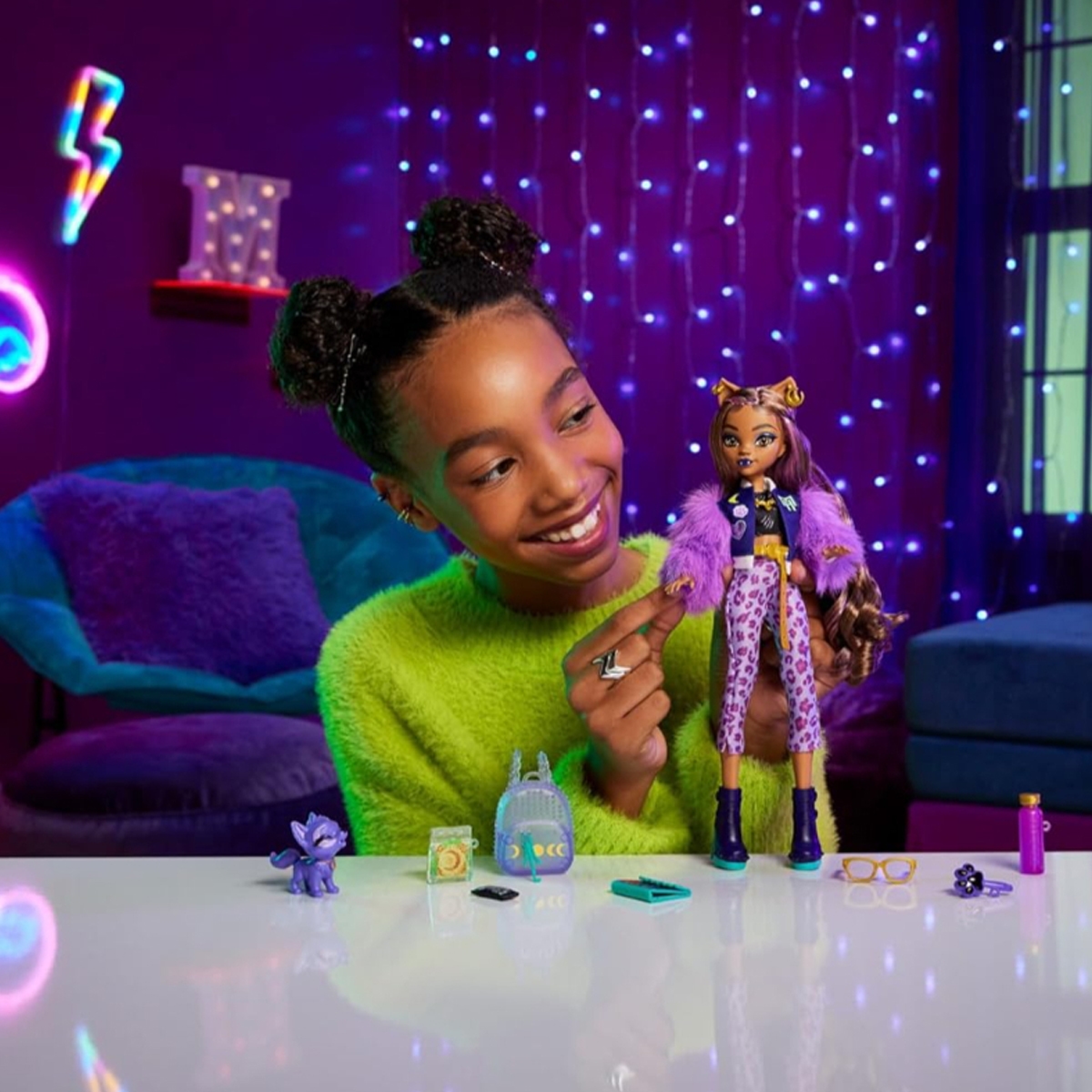 مونستر هاي دمية فاشن كلاودين الأساسية للبنات، 5-7 سنوات