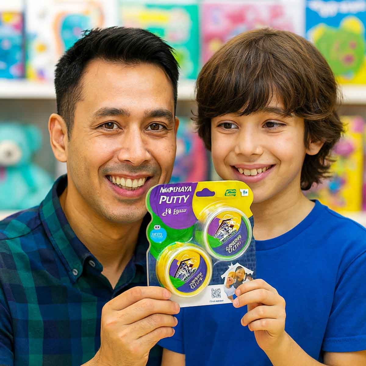 موشايا فاميلي مجموعة سلايم منوعة للأطفال بعمر 3-4 سنوات