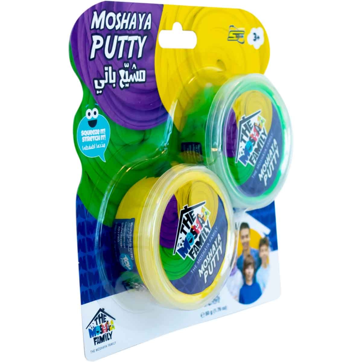 موشايا فاميلي مجموعة سلايم منوعة للأطفال بعمر 3-4 سنوات