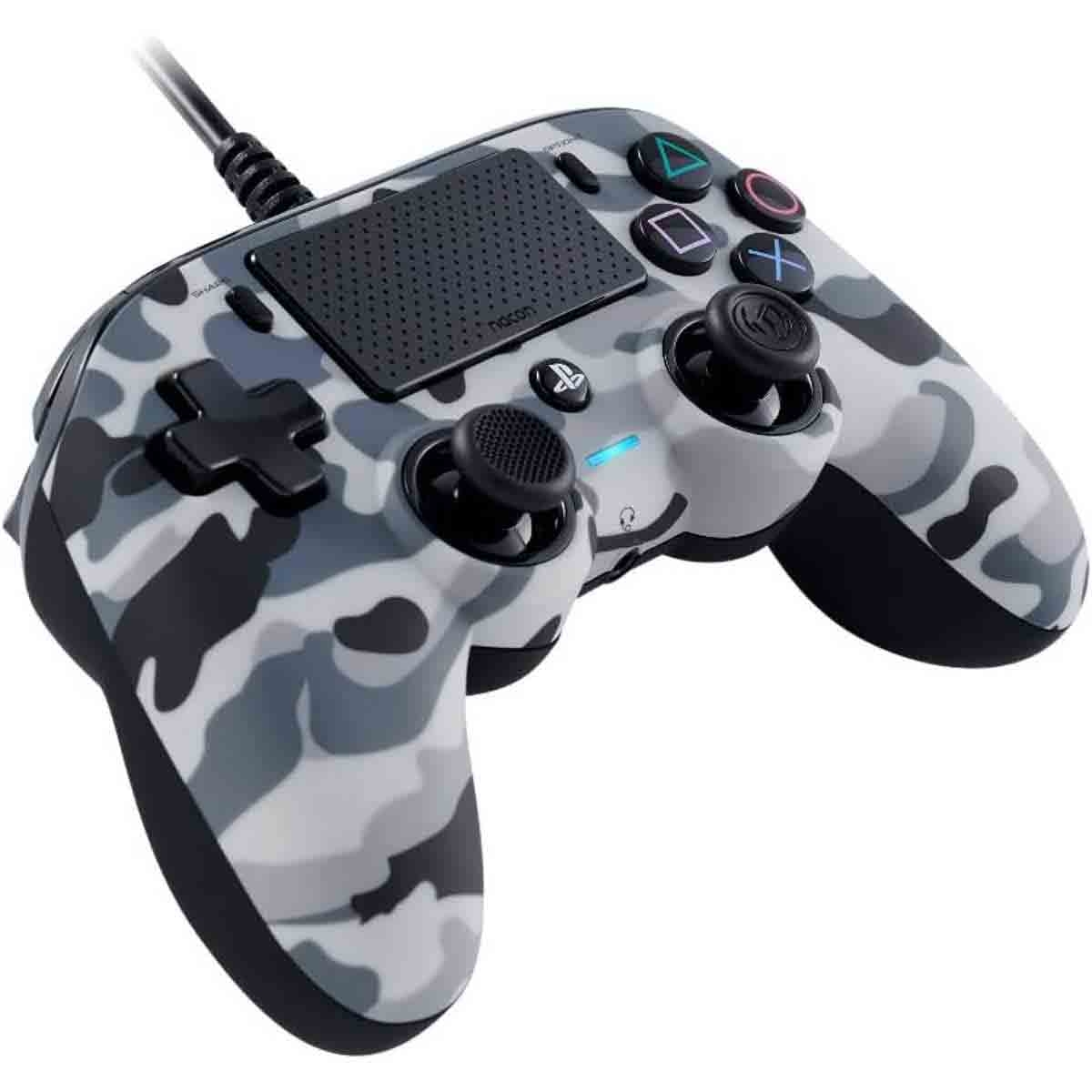 ناكون وحدة تحكم ألعاب سلكية مدمجة رمادي مموه بلايستيشن 4