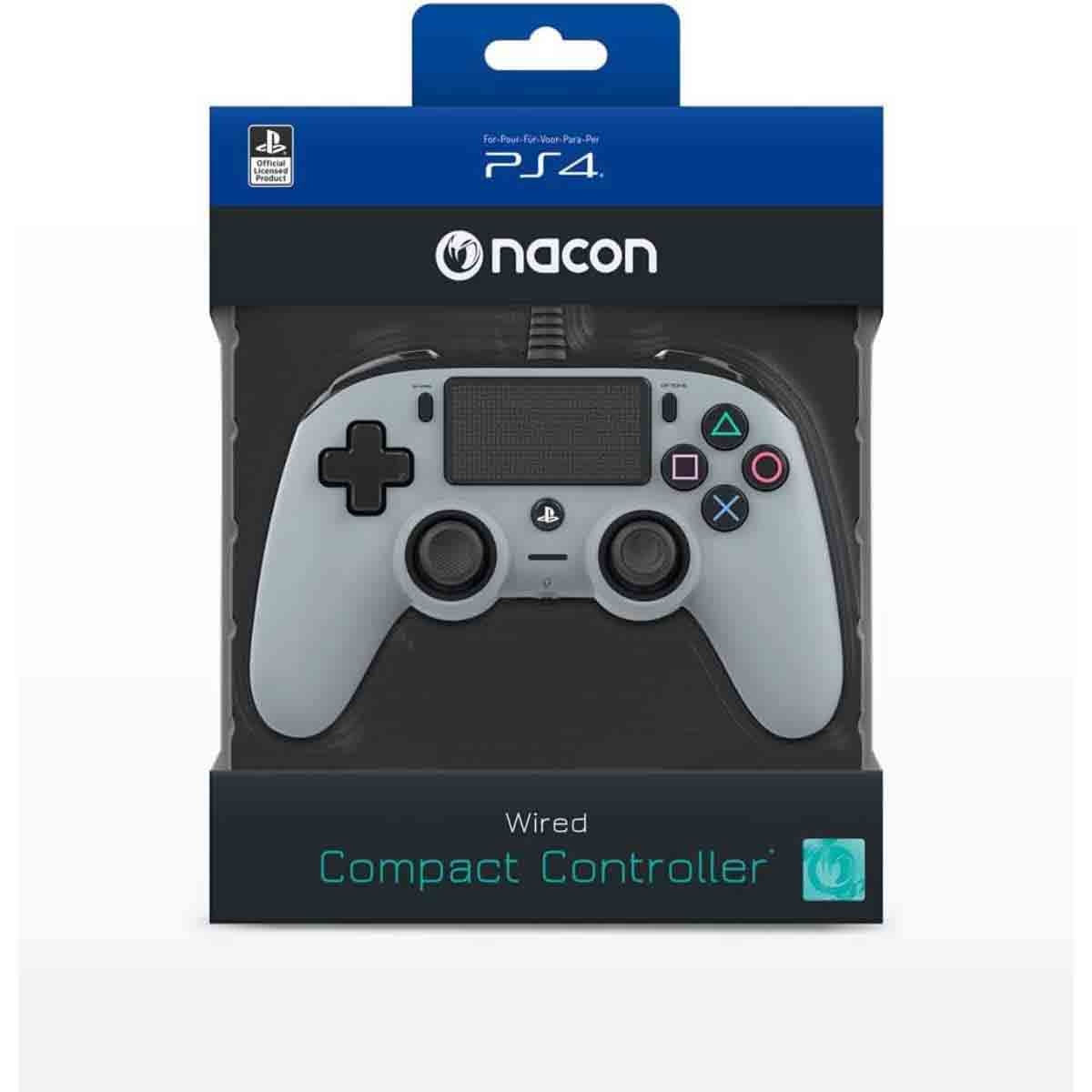 ناكون وحدة تحكم ألعاب سلكية مدمجة رمادي بلايستيشن 4