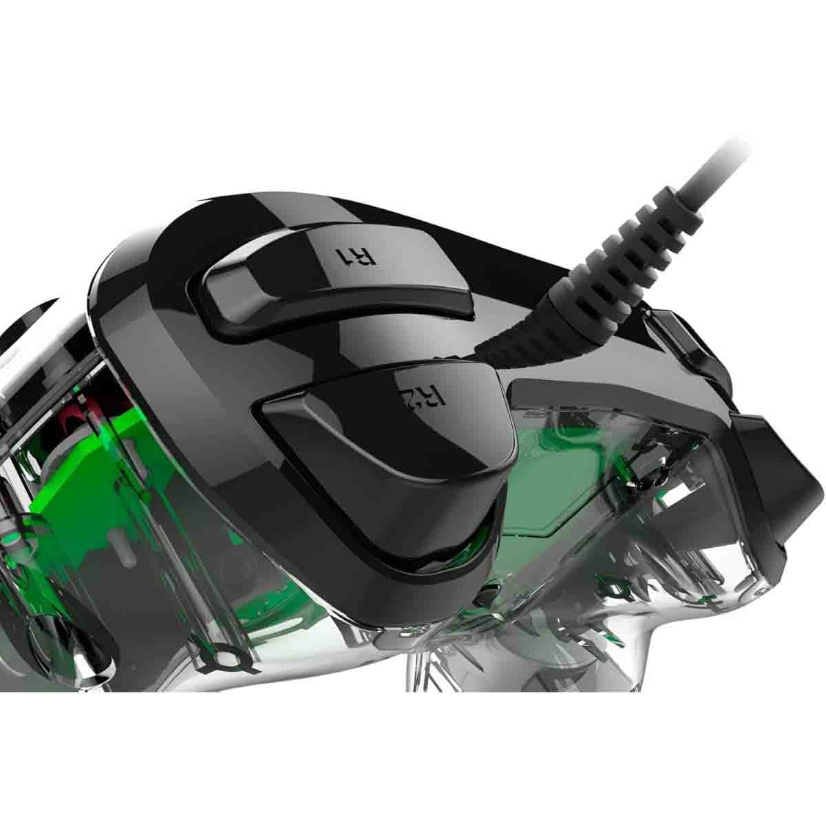 ناكون وحدة تحكم ألعاب مدمجة سلكية مضيئة بلايستيشن 4