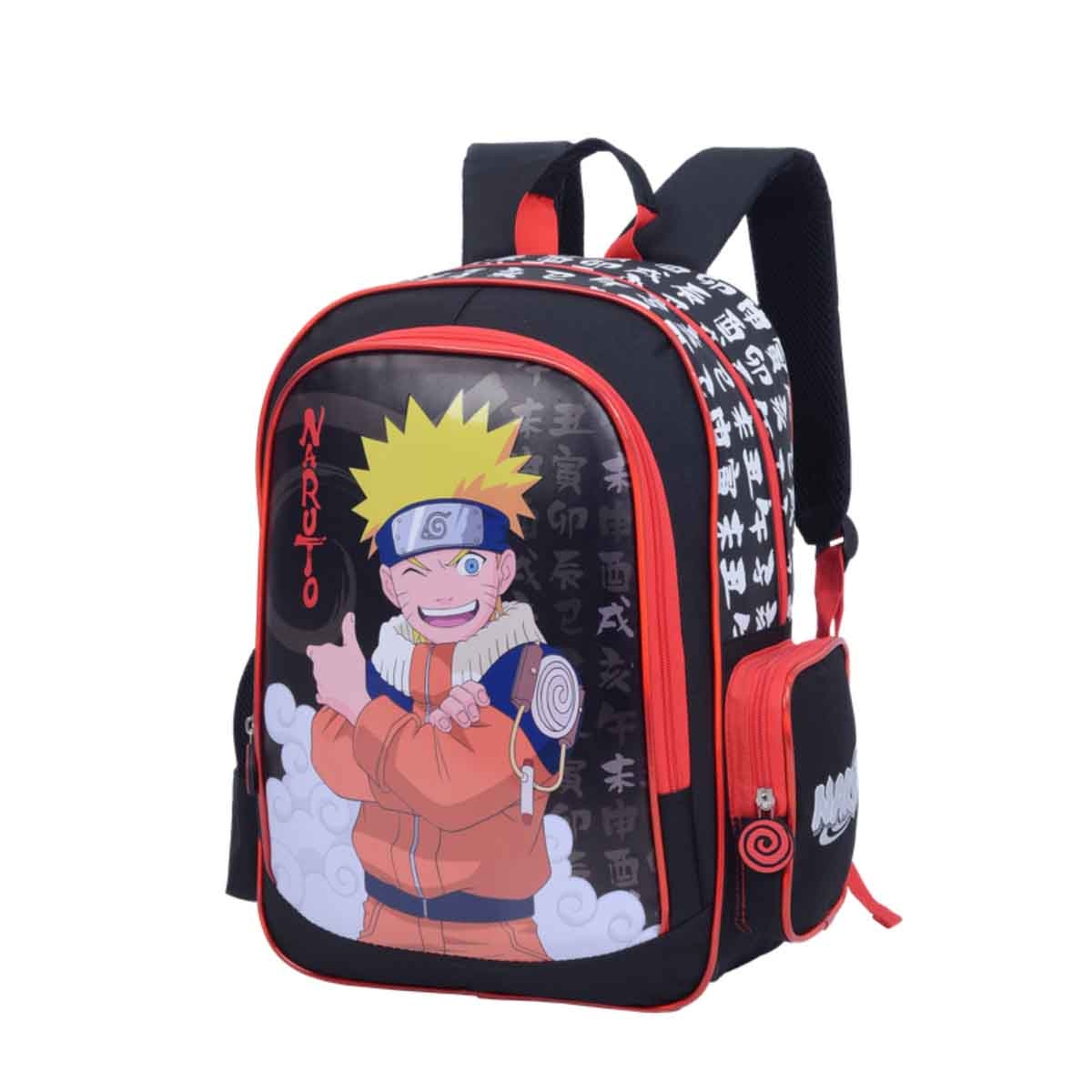 ناروتو حقيبة ظهر مدرسية بتصميم شخصيات أنمي TV طوكيو مقاس 16 انش