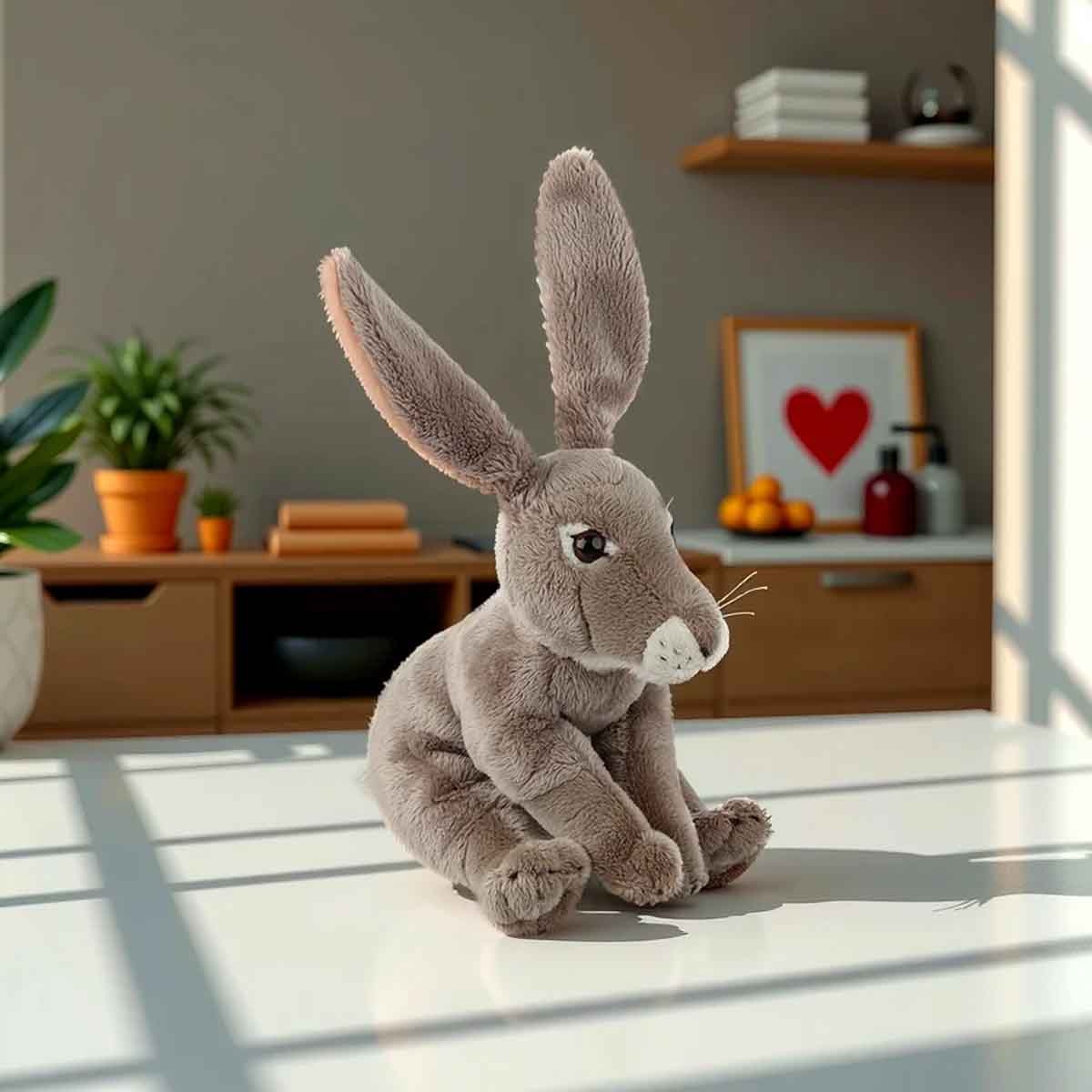 ناشيونال جيوغرافيك لعبة محشوة أرنب جاك فاخر 6 انش للجنسين، عمر 3-4 سنوات