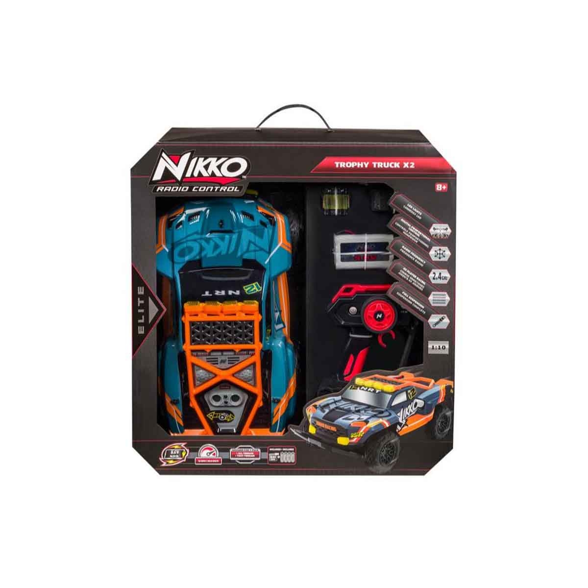 نيكاو سيارة تحكم عن بعد إيليت تروفي تراك X2 متنوعة للأولاد من عمر 8-10 سنوات