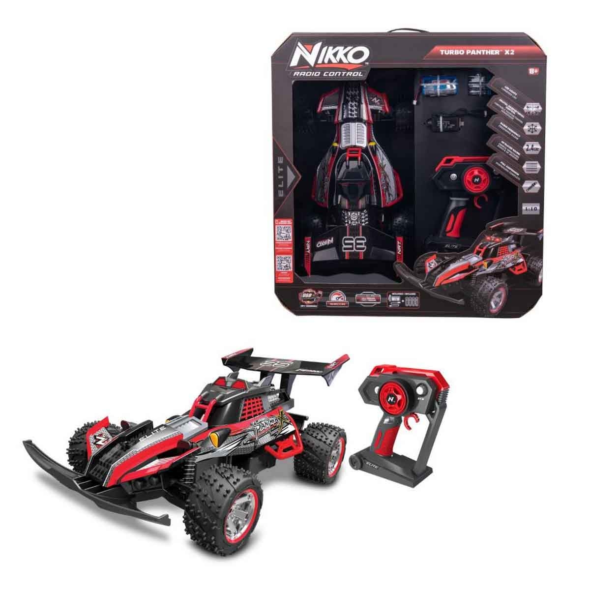 نيكاو مركبة تحكم عن بعد تيربو بانثر X2 متنوعة للأولاد من عمر 5-7 سنوات