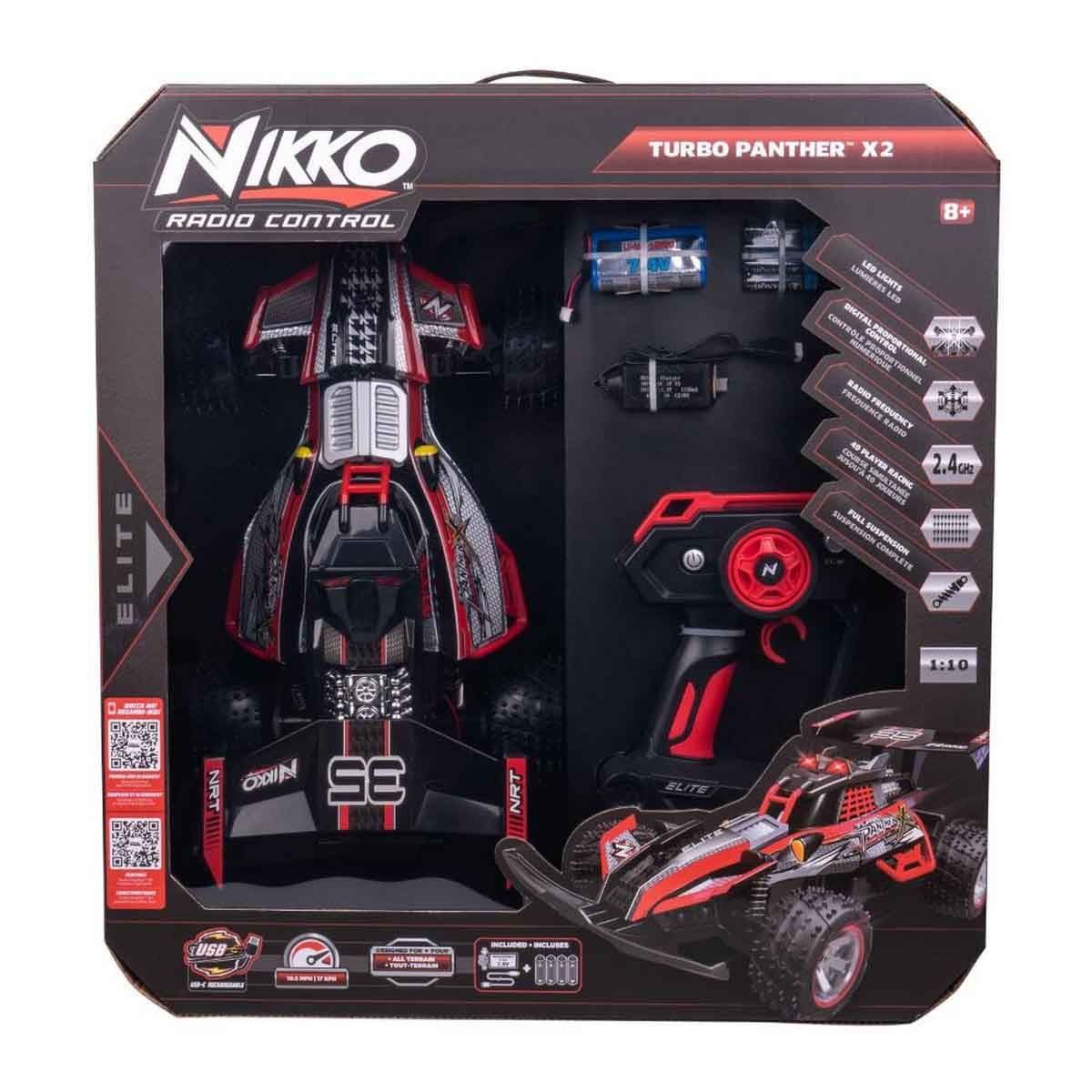 نيكاو مركبة تحكم عن بعد تيربو بانثر X2 متنوعة للأولاد من عمر 5-7 سنوات