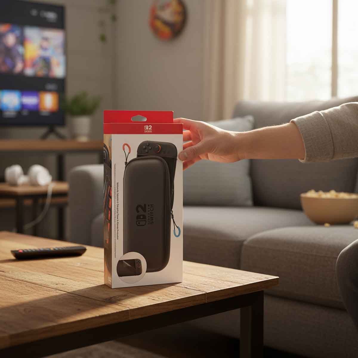 نينتندو حقيبة حمل مع واقي شاشة لجهاز نينتندو سويتش 2