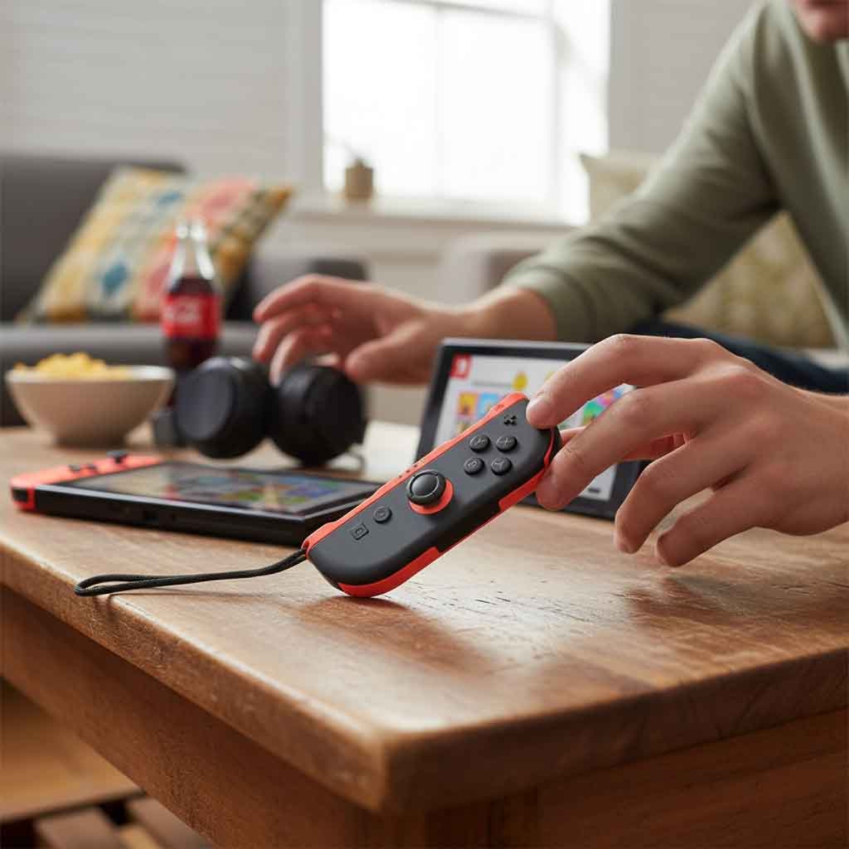 نينتندو سويتش 2 نسخة السعودية وحدة تحكم جوي-كون مفردة يمين أحمر