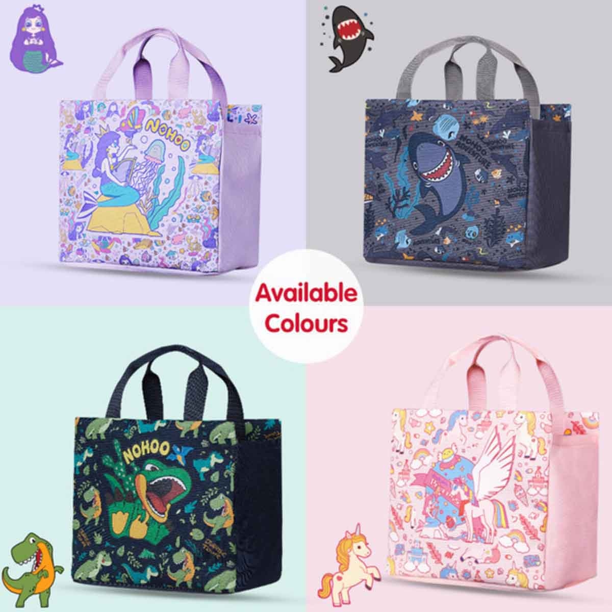 نوهو حقيبة غداء/يد للأطفال بتصميم ديناصور