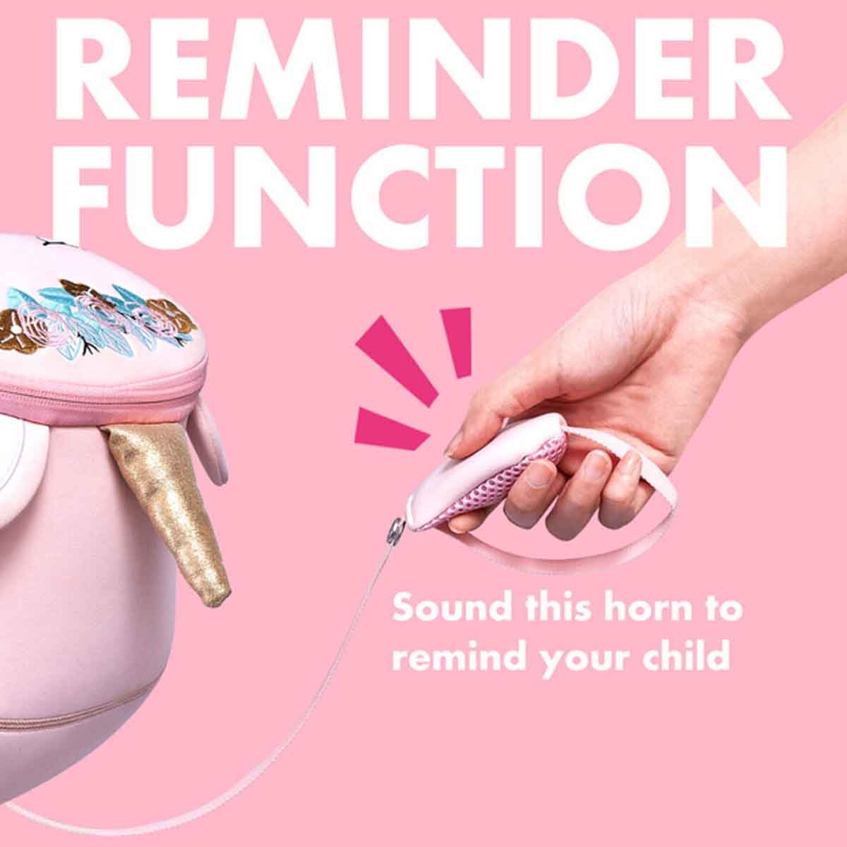 نوهو حقيبة ثلاثية الأبعاد ما قبل المدرسة يونيكورن كبيرة باللون الوردي للجنسين 3-4 سنوات