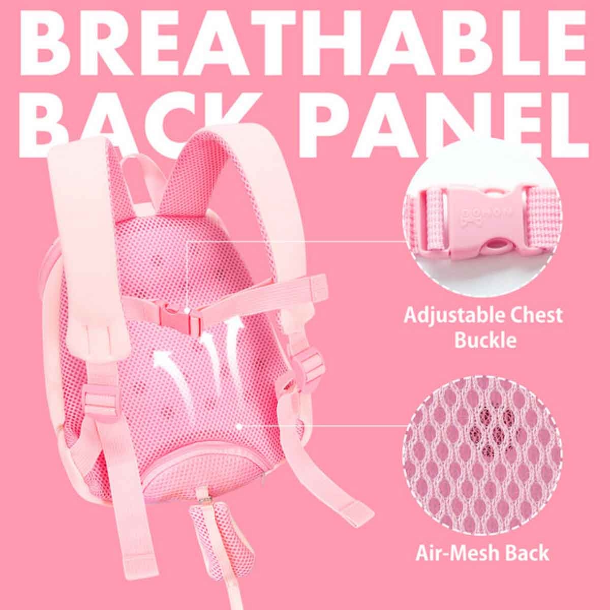 نوهو حقيبة ثلاثية الأبعاد ما قبل المدرسة يونيكورن كبيرة باللون الوردي للجنسين 3-4 سنوات