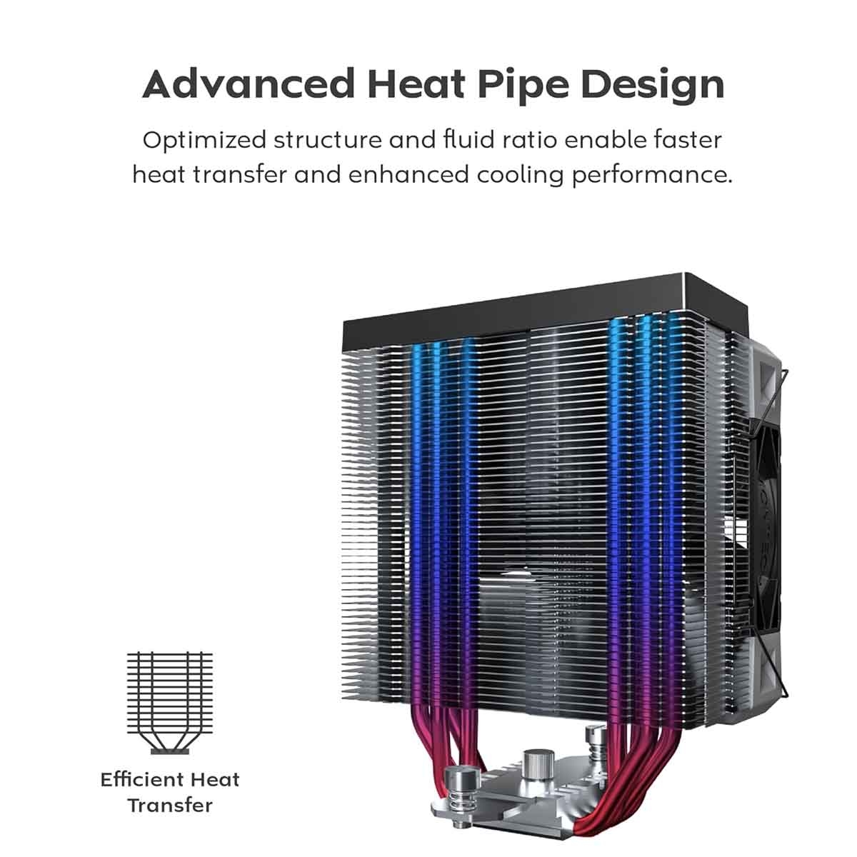 مونتيك مبرد هواء للمعالج NX400 بإضاءة ARGB